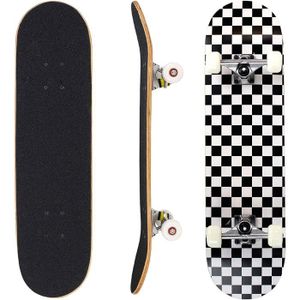 SKATEBOARD - LONGBOARD skateboard professionnel avec 7 couches en bois d’érable, longboards pour adultes, adolescents, enfants, débutants, garçons ou f