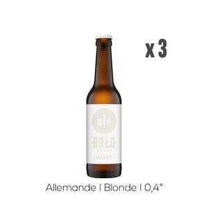 BIERE Pack Bières BRLO Naked - 3x33cl - 0,4%