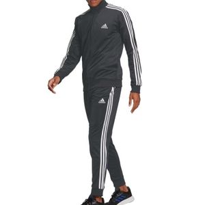 Jogging Adidas Homme en molleton fuselé à logo ESSENTIALS Noir