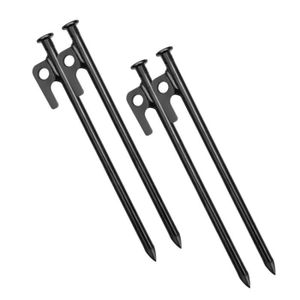 Gelert Pack De Quatre Acier 6/" À Rayures Tapis de sol Camping Tente Chevilles