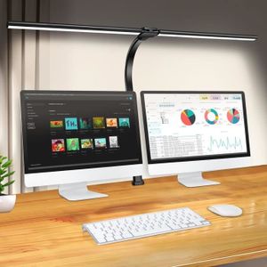 LAMPE A POSER Lampe De Bureau Led Double Tête, Lampes De Bureau 