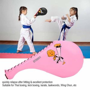 SAC DE FRAPPE VGEBY Tapis de cible Boxe Taekwondo karaté coup de pied entraînement cible doux PU éponge Pad enfants (rose) sport housse Rose
