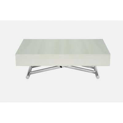 Table Basse Relevable Extensible En Bois Blanc Smart Achat Vente Table Basse Table Basse Relevable Exten Cdiscount