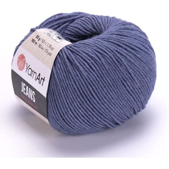 Fil à Crochet Coton Violet Yarn Art - Pelote 50g - Neuf