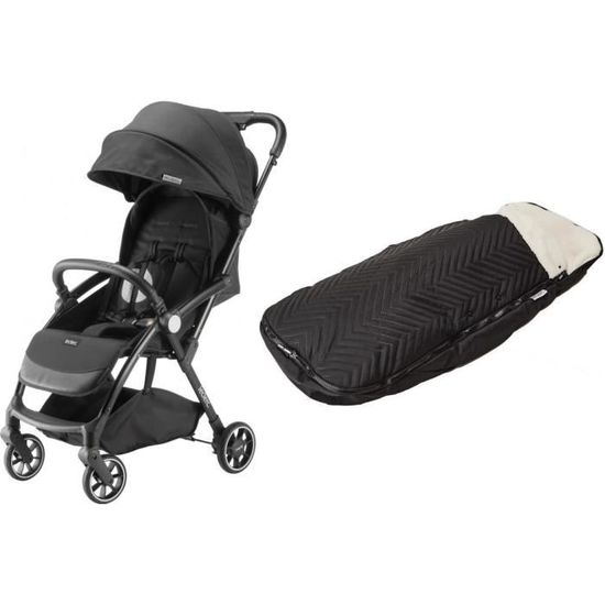 Poussette Leclerc Baby MagicFold Plus avec chanceli re noir