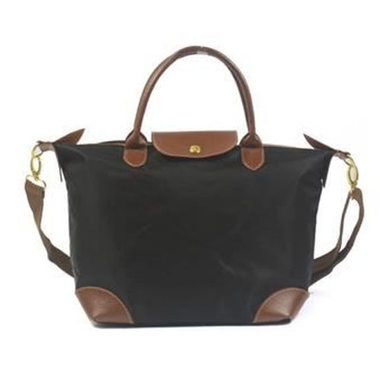 Sac Fourre-tout Danelin By Misako - Nylon Noir, Bandoulière Amovible, 22x25x13 Cm, Léger Et Pratique Quotidien - 9