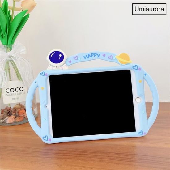 Coque en silicone souple avec support pour tablette pour enfants aver iPad 2 3 4-Light BL Astronau - Informatique