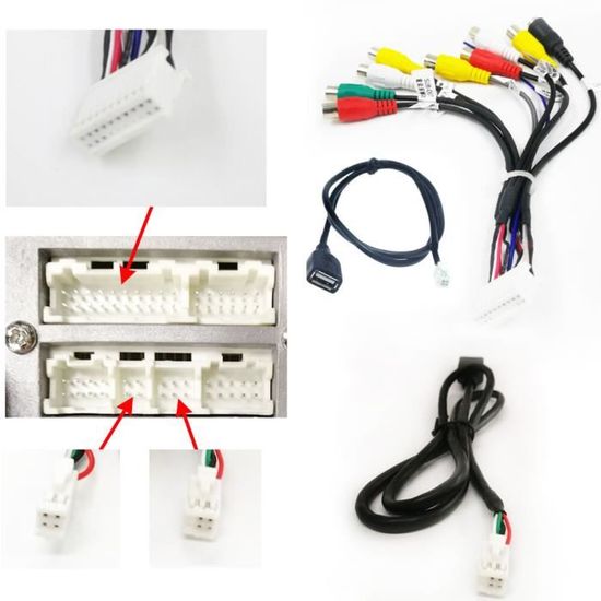 Piastra A Muro 4 Gang Riteav Con Prese Coassiale, SVGA, 2HDMI, CAT5e, 3.5mm USB, Toslink, 9RCA - Connessione Femmina-Femmina Senza Utensili