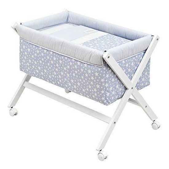 Cambrass Petit Lit Pieds X En Bois Star Bleu 55 X 87 X 74 Cm Cdiscount Puericulture Eveil Bebe