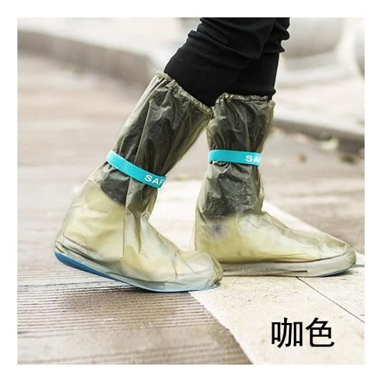 1 paire de couvre chaussures imperm ables imperm ables la pluie