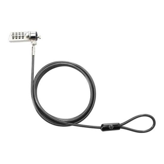 HP Câble de verrouillage T0Y16AA Essential - 1,22 m - Noir - Acier galvanisé - Pour Ordinateur Portable