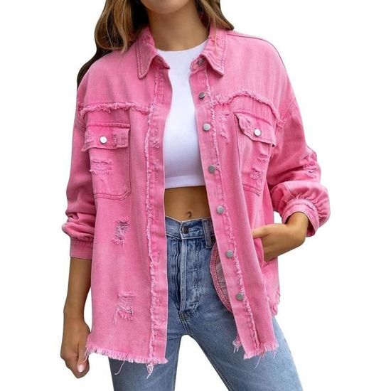 Veste en jean shop a la mode