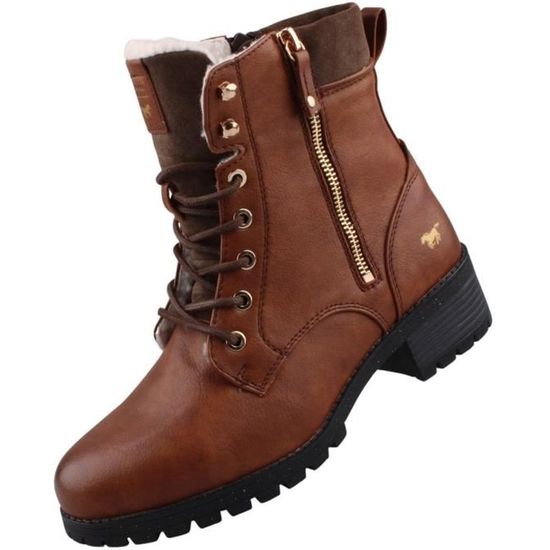 Bottes mustang femme marron best sale