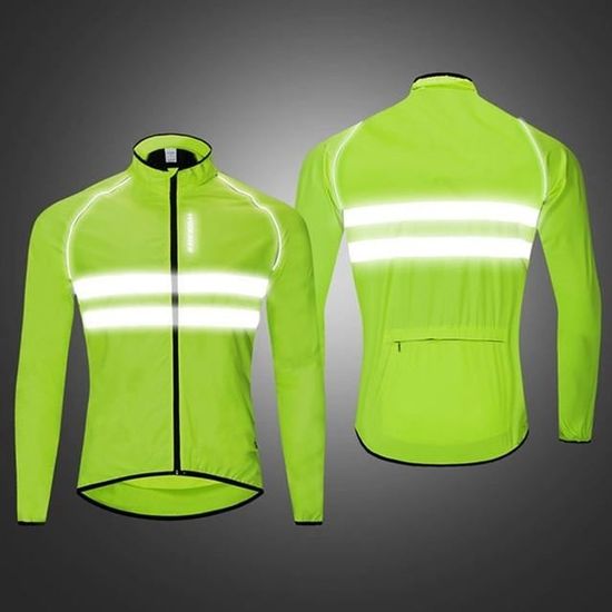 Veste Cyclisme Homme CLMETHE - Imperméable, Respirante Et Réfléchissante | Pour Vélo De Route