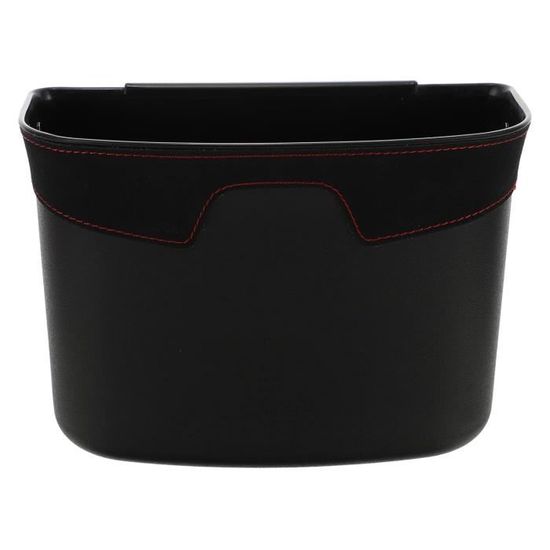 Poubelle De Voiture Compacte – Revêtement Cuir – Pression – 5L – 16cm