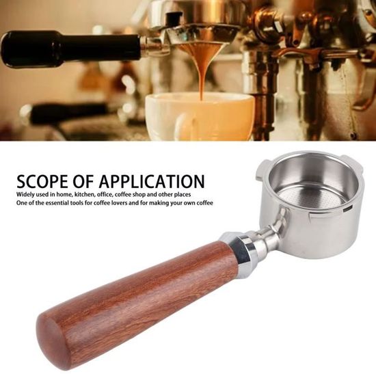 Porte-filtre Sans Fond 51mm 3 Pattes Pour DeLonghi Dedica – Compatible EC680/EC685/EC785 Avec Écran En Acier Inoxydable