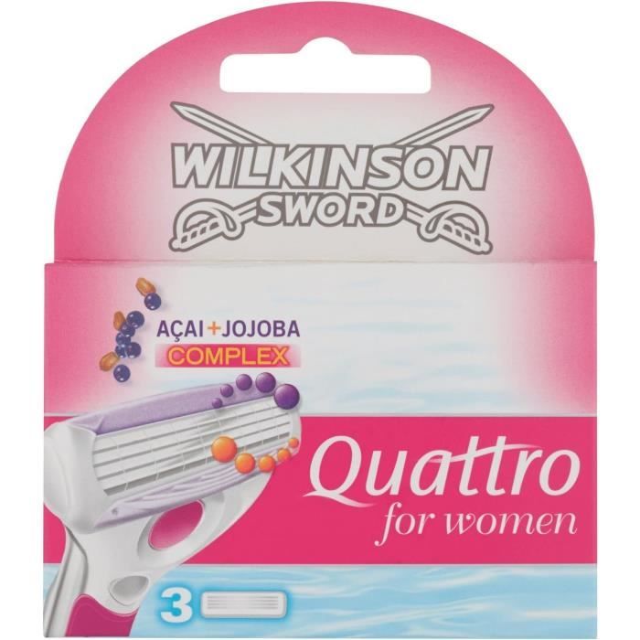 Wilkinson Quattro For Women Lames De Rasoir Pour Femme Pack De 3 — free download