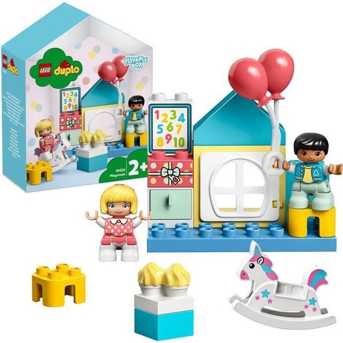 LEGO® 10925 DUPLO Town La Salle De Jeux Boîte de Petite Maison De Poupées, Jouet éducatif Pour Enfants De 2 Ans Et +