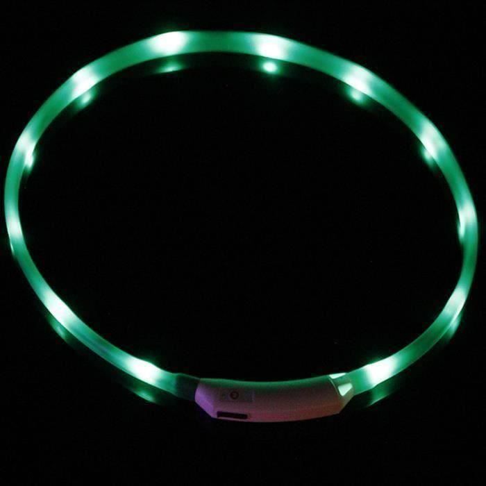 LED Pet collier de chien clignotant de sécurité étanche nuit ceinture rechargeable USB_L5366 Go05825