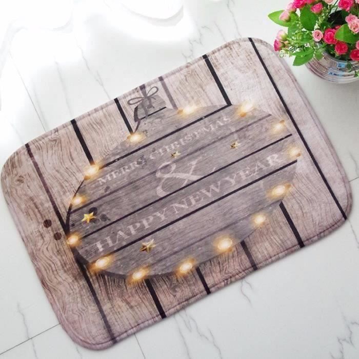 Tapis de Sol en Flanelle Pour Décor Maison Noël TYPE 1 Ve08252