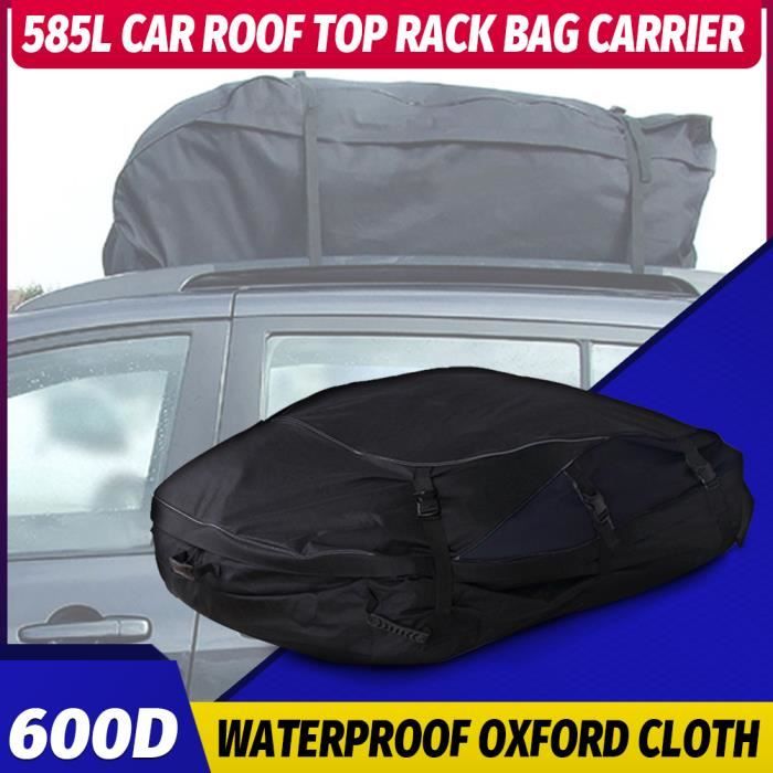 Sac de Toit Voiture pour Voyage Coffre De Toit Voiture Souple Oxford ou 420D bâche contre pluie/vent/neige-130x100x45cm