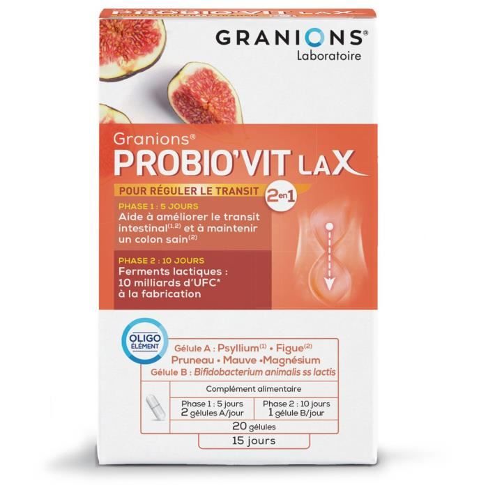 GRANIONS® PROBIO'VIT LAX 20 GÉLULES