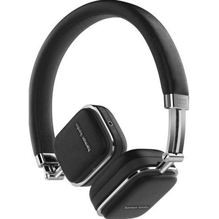 Harman-Kardon Soho, Sans fil, Bandeau, Binaural, Supraaural, 20 - 20000 Hz, Noir