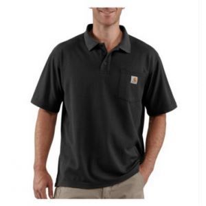 CARHARTT K570 CONTRACTOR POLO BLK Black (Noir)