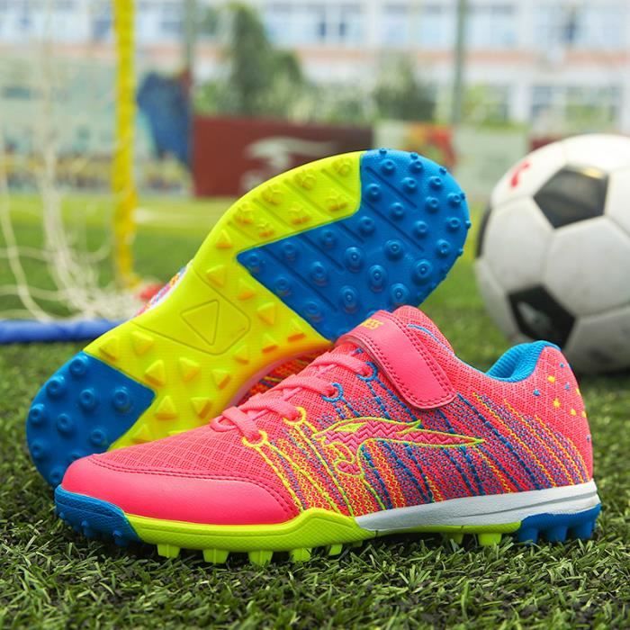 Chaussures de Football Homme Enfant Entrainement Chaussures de Sport Adolescents Chaussures de Foot