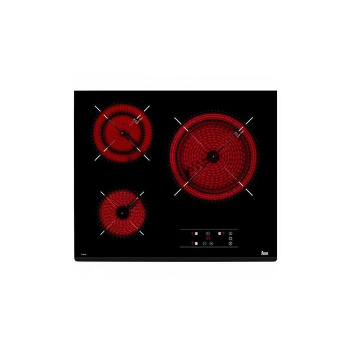 Plaques vitro-céramiques Teka TZ6320 60 cm Noir (3 zones de cuisson)-- S0408125