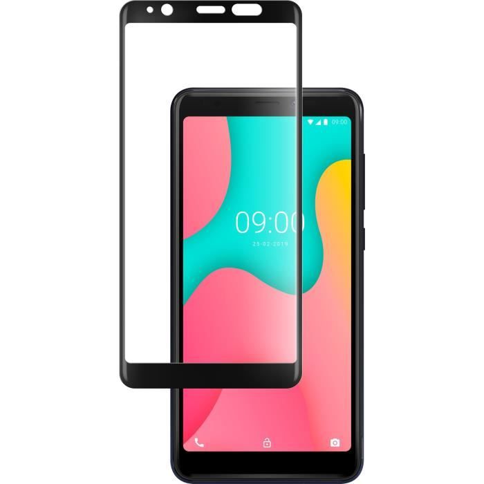 WIKO Verre trempé contour Noir pour Wiko Y60