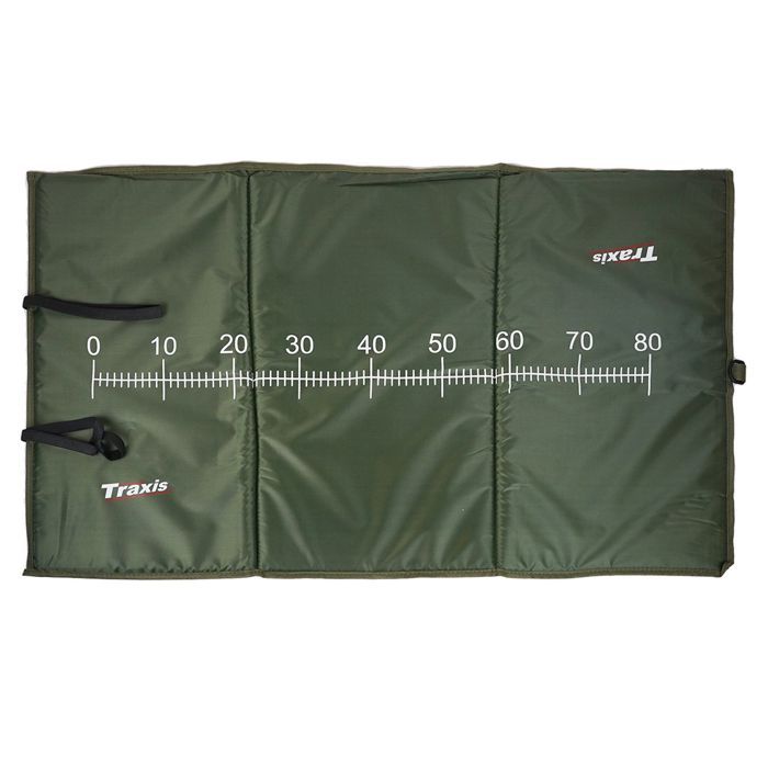 Accessoire Pêcheur Randonnée Tapis De Décrochage Traxis 100x60cm - Pour Poissons, Avec Mètre Et Design Léger, Vert Mesure Photo Pêche
