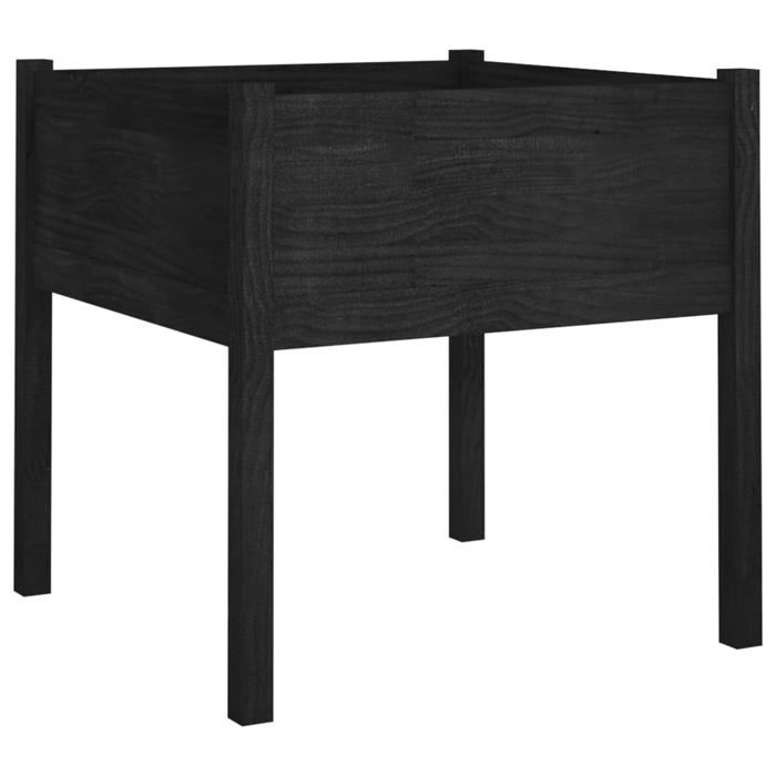 Lot De 2 Jardinières Extérieur Métal 40x40x40 Cm - Bac De Plantation Surélevé Noir Pour Jardin, Balcon Et Patio