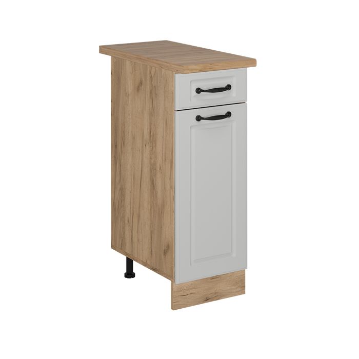 Meuble cuisine R-Line 30cm PT Chêne Blanc campagne/Chêne de force doré Vicco 54152