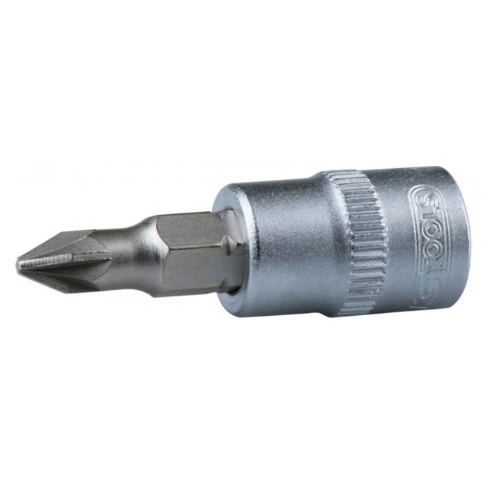 Douille Tournevis KS Tools POZIDRIV PZ2 - 1/4'' L.37mm - Chrome Vanadium - Gamme ULTIMATE - Pour Purge Freins
