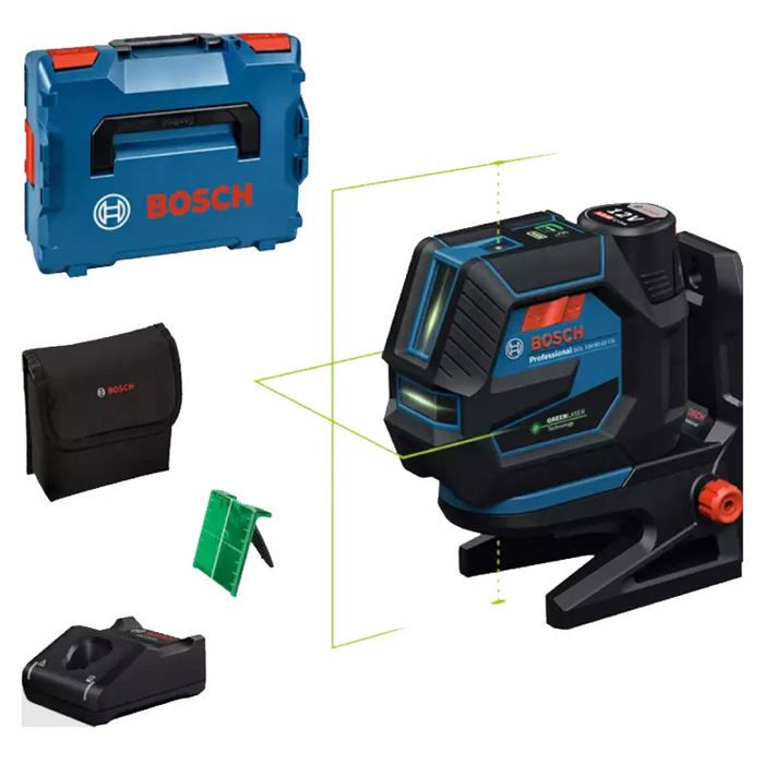 Laser combiné BOSCH GCL 12V 50 22 CG + Support RM 20 + Batterie GBA 12V 2.0Ah en Boxx - vue 1