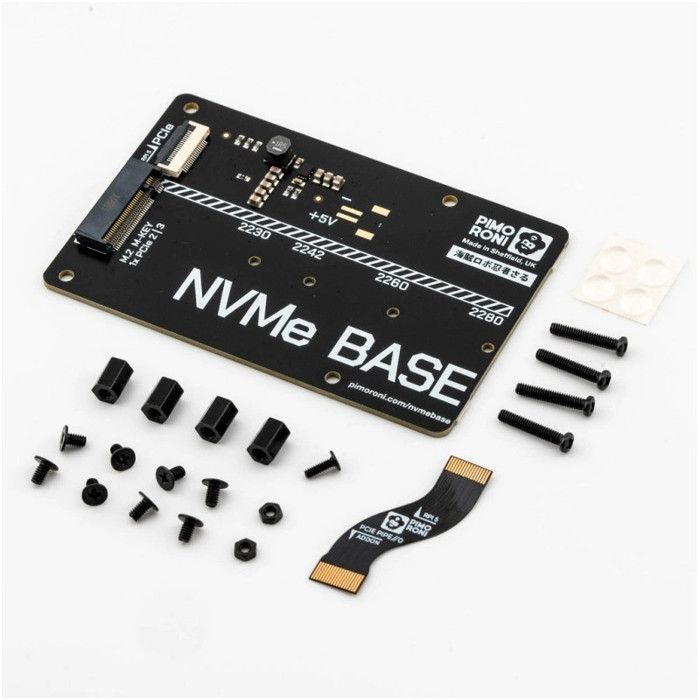 Base NVMe - RASPBERRY PI - Raspberry Pi 5 - M.2 (2230/2242/226) - NVMe PCIe 3.0 x4 - 800 Mo/s