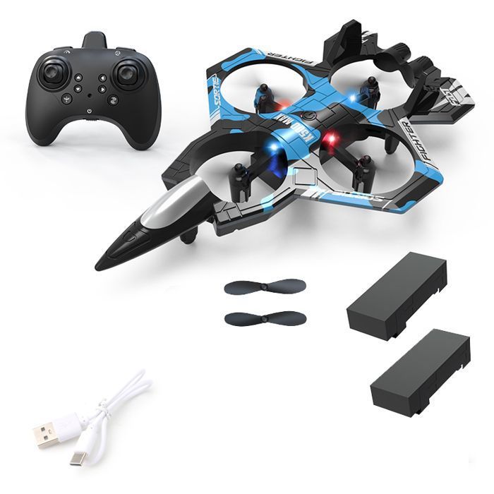 Drone Avion Télécommandé pour Enfants avec Gyroscopique à 6 Axes - 2 Batteries
