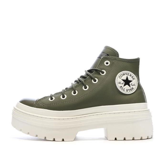 Converse Baskets Kaki Femme Converse Chuck Taylor All Star Lugged Heel