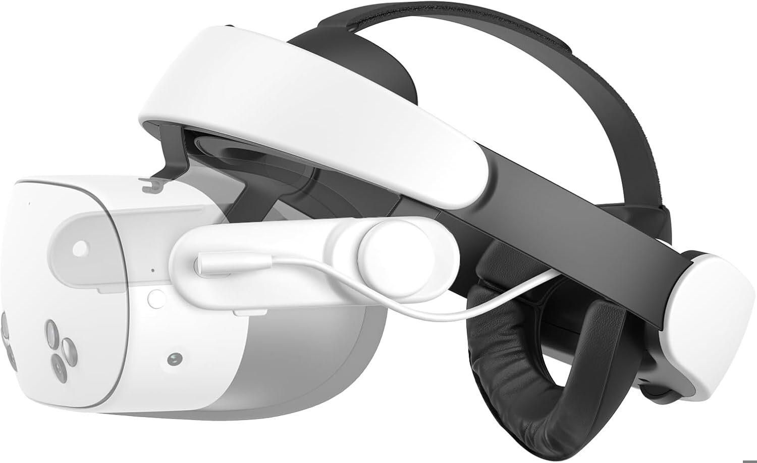 KIWI design H4 Boost Sangle de Tête avec Batterie Compatible avec Meta Quest 3/3S Confort Sangle Halo
