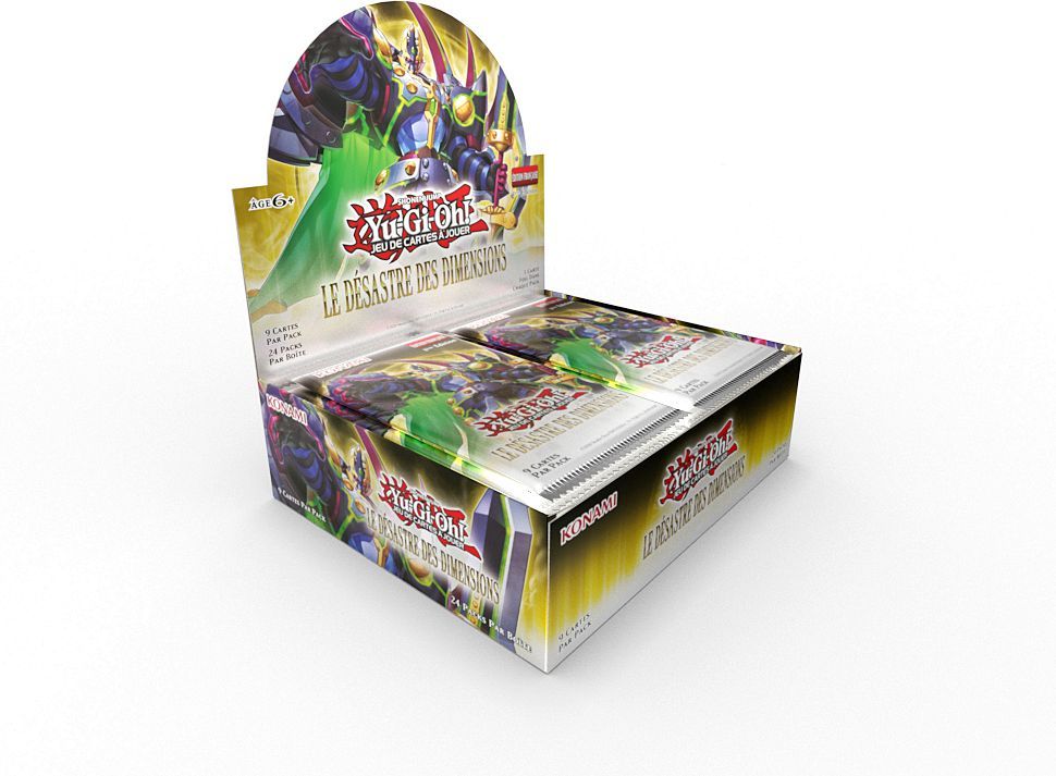 Boîte de 24 boosters - KONAMI - Yu-Gi-Oh! - Le Désastre des Dimensions - 216 cartes - Dès 6 ans - Édition française