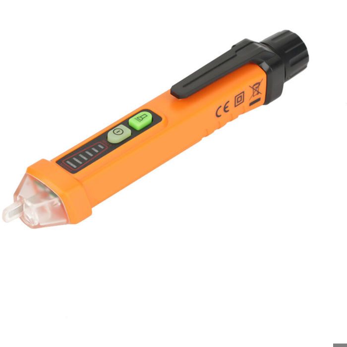 Testeur de tension sans contact - PEAKMETER - Détection sans contact - Indicateur LED - Plage de tension 12-1000V