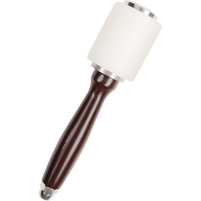 Maillet Cuir - 20 5 cm - Maillet Caoutchouc de Nylon avec Manche en Bois - Outils Cuir pour Couture Maroquinerie Travail du Cuir