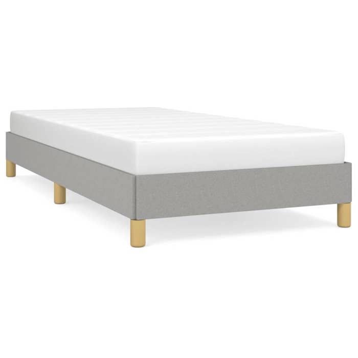 Luxe&Mode Structure de lit sans matelas gris clair 90x190 cm tissu 2 ans garantie LV9260