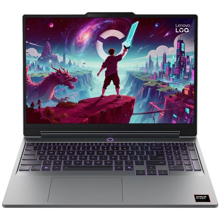 PC portable Gaming Lenovo LOQ 15AHP11 15 30 165Hz AMD Ryzen™ 7 RAM SSD Nvidia GeForce RTX™ 5060 Lunaire - vue 2