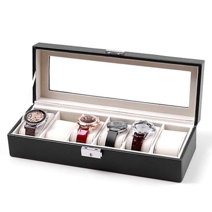 Boîte De Rangement élégante Pour Montres - 15 Emplacements, Organisateur Pratique, Classique Et Fonctionnel