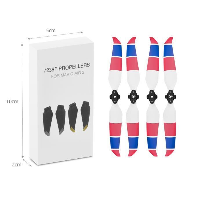 Hélices De Remplacement Pour DJI Spark – 2 Paires (4 Pièces), Bord Blanc, Modèle 4732S, Matériau PC Durable