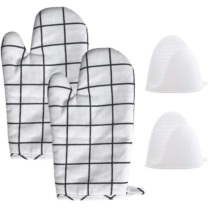 Lot De 5, Avec 2 Gants De Four 2 Maniques 1 Tablier De Cuisine, Tablier De Grill Réglable Lot De 5, Avec 2 Gants De Four 2 Maniques 1 Tablier De Cuisine, Tablier De Grill Réglable