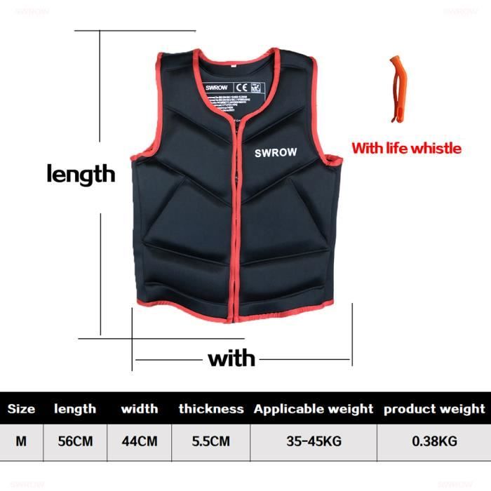 Gilet De Sauvetage Réglable Adulte/enfant - Flottabilité 150N, Pour Bateau, Kayak, Natation, Pêche (25-110 Kg)
