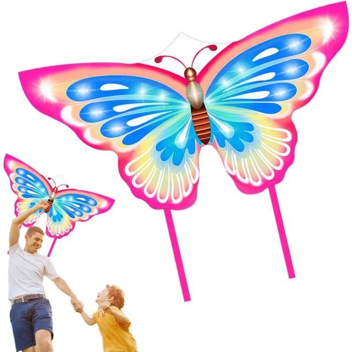 Cerf-Volant Papillon Mint's Colorful Life - Ultra Coloré Et Très Facile à Piloter Pour Enfants Et Adultes